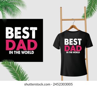 Mejor papá en el mundo Diseño de camiseta