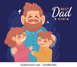 best dad ever card design