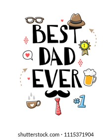 Best dad ever doodle