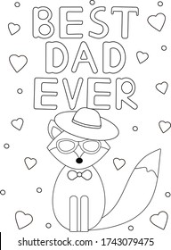 Happy Fathers Day Coloring Page Images Stock Photos Vectors Shutterstock