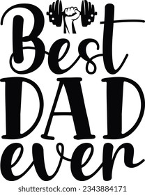 best dad ever funny SVG Design