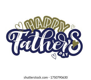 Best Dad ever - Happy Father's Day - Love my Dad - cute hand drawb doodle lettering postcard. Templatre for t-shirt design, poster, banner, art.