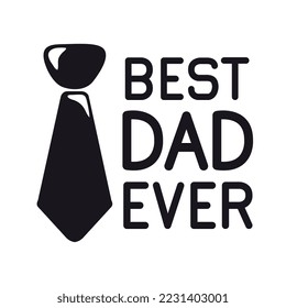 best dad ever message with necktie