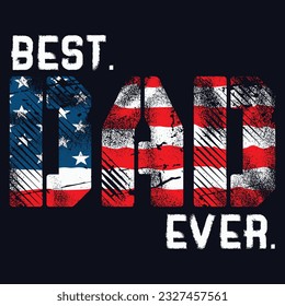 Best Papa je Shirt American Flag Patriotic Papa Daddy T-Shirt