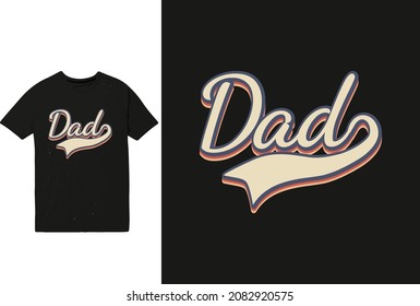 Diseño de camiseta de papá nunca