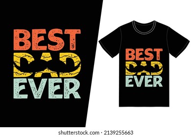 Das beste Papa-T-Shirt-Design aller Zeiten. Vatertag T-Shirt Design Vektor. Für T-Shirt-Druck und andere Verwendungen.