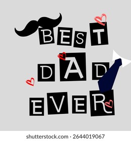 Best dad ever t-shirt design