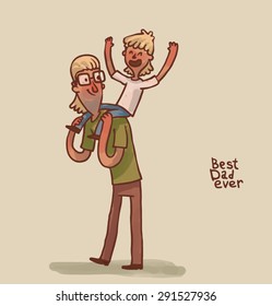 Best Dad ever, vector