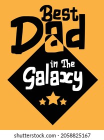 Best Dad in The Galaxy text banner 