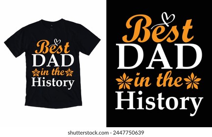 Mejor Papá En La Historia Diseño De Camisetas