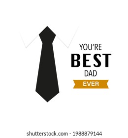 The best dad icon. Vector graphics