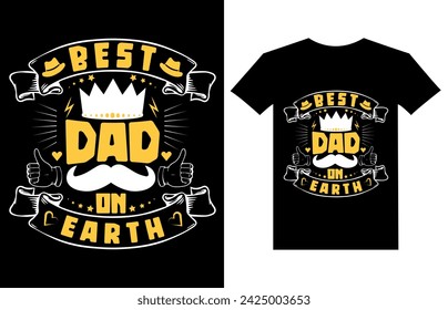 Mejor papá en la tierra padre quote.Happy padre's day t-shirt.dad t shirt vector.fatherhood regalo camiseta diseño.