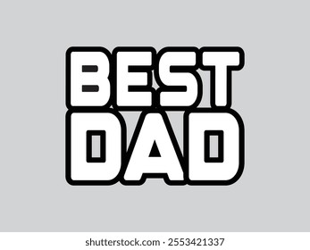 Best Dad   T shirt Design Template