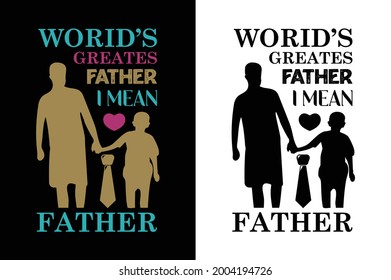 world’s best dad t-shirt. fathers t-shirt. dad t-shirt design