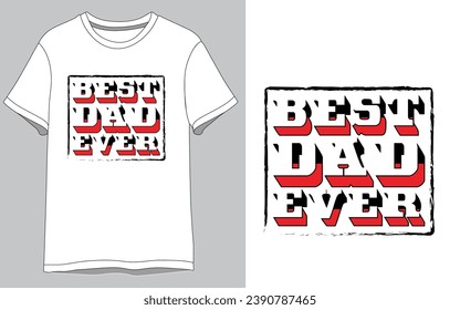 Best dad vector t shirt design