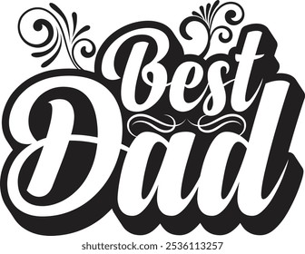 Best Dad Vector in Typography