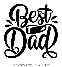 Best Dad vector typography design