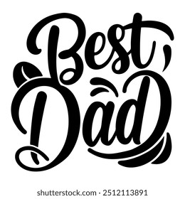 Best Dad vector typography design