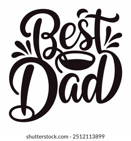 Best Dad vector typography design