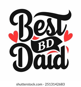 Best Dad vector typography design