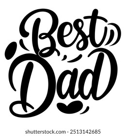 Best Dad vector typography design