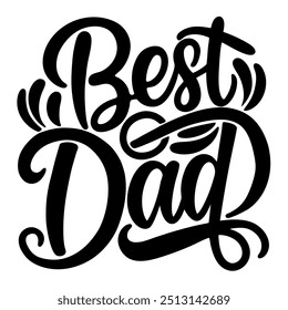 Best Dad vector typography design