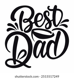 Best Dad vector typography design