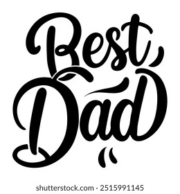 Best Dad vector typography design