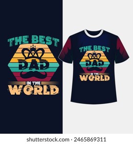 El Mejor Papá Del Mundo. Diciendo aventurero y citas. 100% Vector mejor para la etiqueta engomada del póster de la ropa de la camiseta y otros.