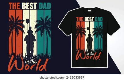 El mejor papá del mundo diseño de camisetas 