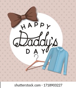 Best daddy ever and cloth design, Happy fathers day celebration and love theme Vector illustration