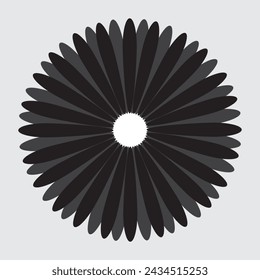 Best Daisy Flower Icon Or Daisy Flower Silhouette Vector Logo Illustration. This Daisy Flower Icon, Daisy Flower Silhouette suitable for daisies illustration in digital or print design.