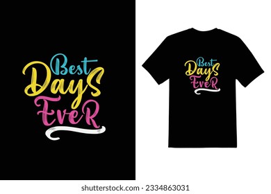 best days ever typeface design template