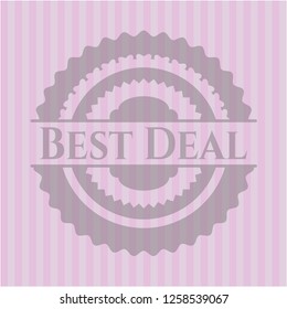 Best Deal badge with pink background