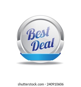 Best Deal Blue Circular Vector Button