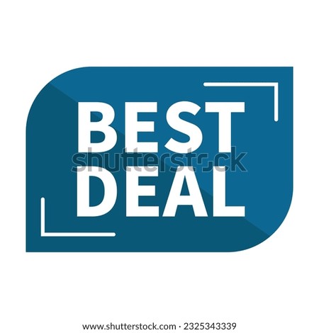 Best Deal In Blue Duo Tone And Rectangle Shape With White Line For Advertising
