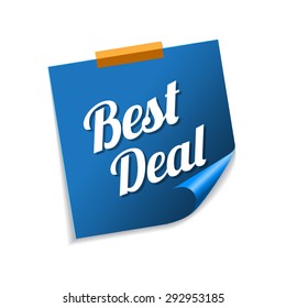 Best Deal Blue Sticky Notes Vector Stock Vector (Royalty Free ...