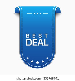 Best Deal Blue Vector Icon Design