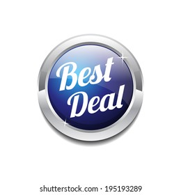 Best Deal Glossy Shiny Circular Vector Button