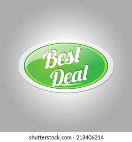 Best Deal Glossy Shiny Elliptical Vector Button