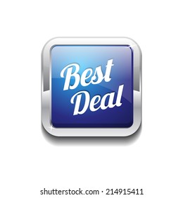 Best Deal Glossy Shiny Rounded Corner Vector Button