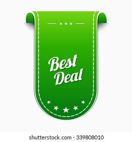 Best Deal Green Vector Icon Design