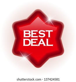 Best deal icon, eps10 vector illustration