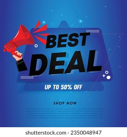 Best Deal Label vector illustration