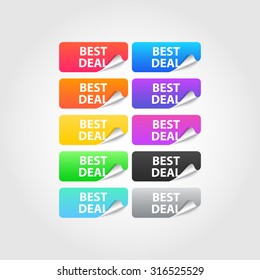 Best Deal labels set