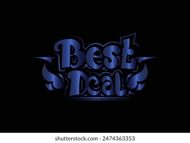 BEST DEAL lettering custom style design