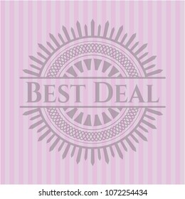  Best Deal realistic pink emblem