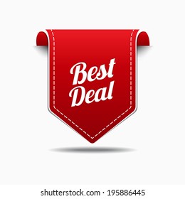 Best Deal Red Label Icon Vector Design