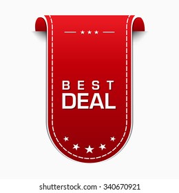 Best Deal Red Vector Icon Design