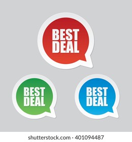 Best Deal Speech Bubble